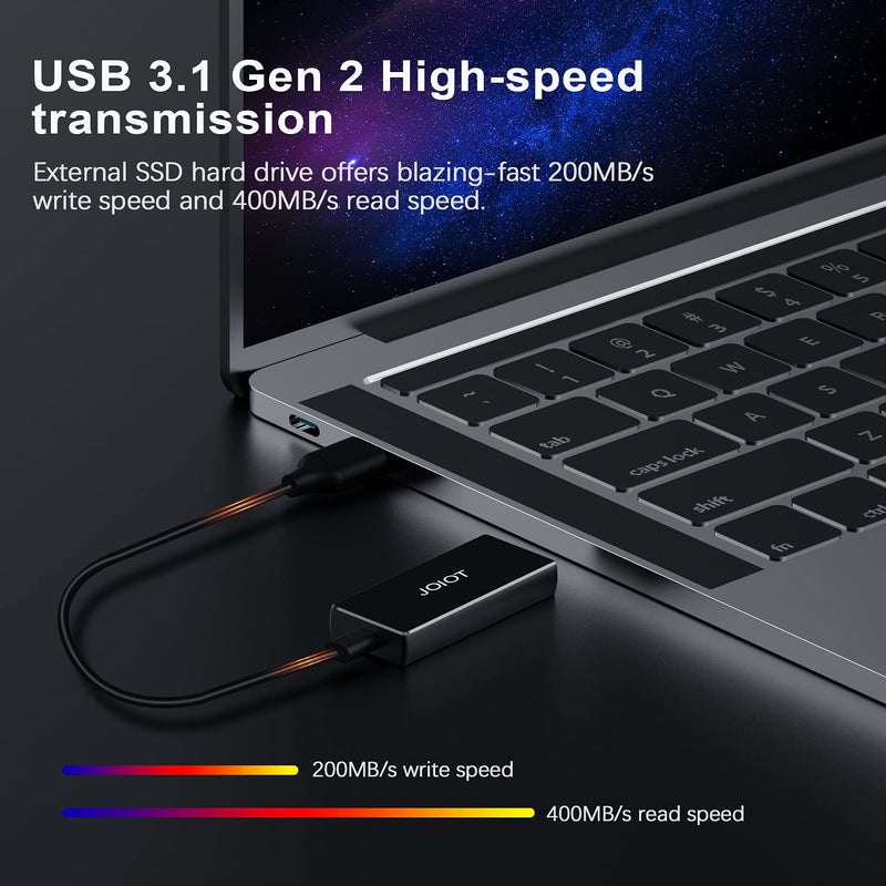 JOIOT 250GB Portable External SSD,Portable SSD USB 3.2 Type C Ultra-Light External Solid State Drive, Mini Portable Solid State Drive for Mac Windows Android Linux(250GB) - Image 5